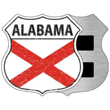 Alabama State Flag Highway Shield Metal Sign 5" (HSM)