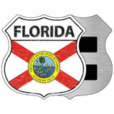 Florida State Flag Highway Shield Metal Sign 5" (HSM)