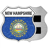 New Hampshire State Flag Highway Shield Metal Sign 5" (HSM)