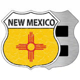 New Mexico State Flag Highway Shield Metal Sign 5" (HSM)