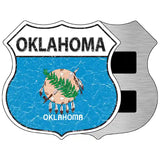 Oklahoma State Flag Highway Shield Metal Sign 5" (HSM)