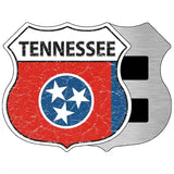 Tennessee State Flag Highway Shield Metal Sign 5" (HSM)