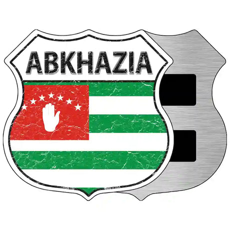 Abkhazia Flag Highway Shield Metal Sign 5" (HSM)