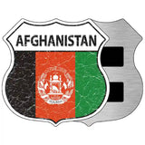 Afghanistan Flag Highway Shield Metal Sign 5" (HSM)