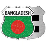 Bangladesh Flag Highway Shield Metal Sign 5" (HSM)