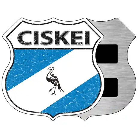 Ciskei Flag Highway Shield Metal Sign 5" (HSM)