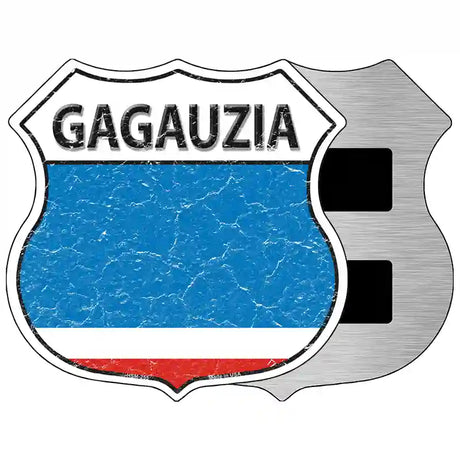 Gagauzia Flag Highway Shield Metal Sign 5" (HSM)