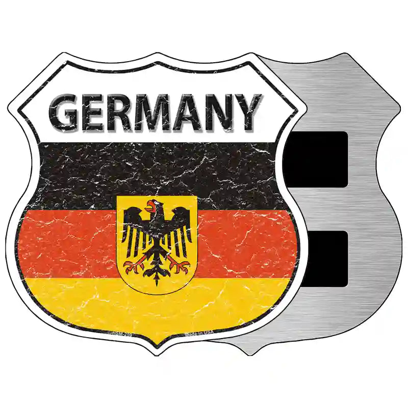 Germany Flag Highway Shield Metal Sign 5" (HSM)