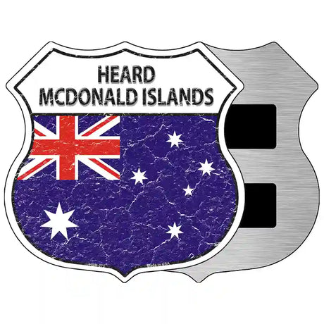 Heard Mcdonald Islands Flag Highway Shield Metal Sign 5" (HSM)