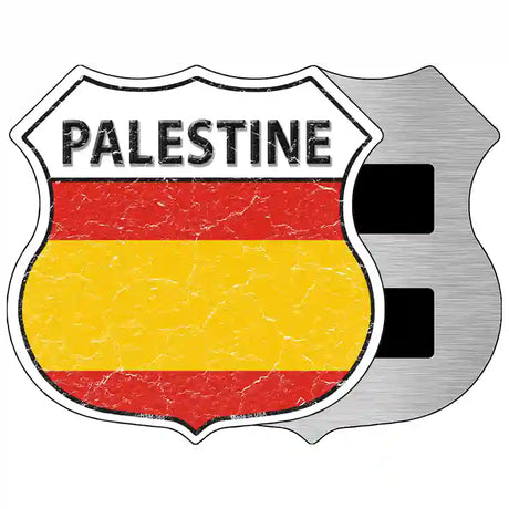 Palestine Flag Highway Shield Metal Sign 5" (HSM)