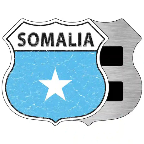 Somalia Flag Highway Shield Metal Sign 5" (HSM)