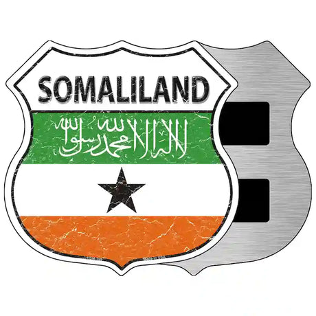 Somaliland Flag Highway Shield Metal Sign 5" (HSM)