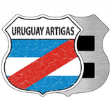 Uruguay Artigas Flag Highway Shield Metal Sign 5" (HSM)