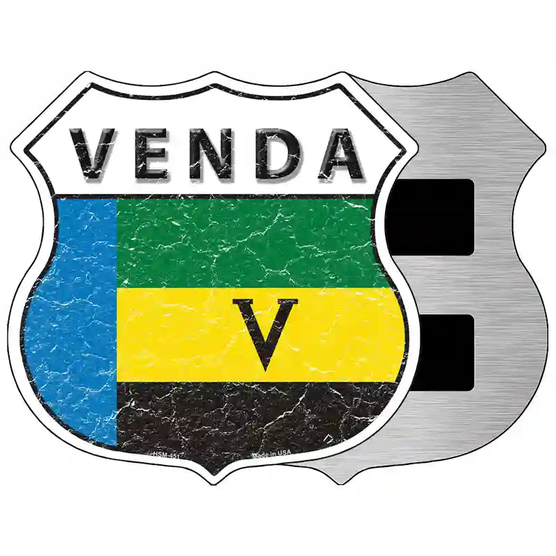 Venda Flag Highway Shield Metal Sign 5" (HSM)