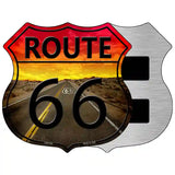 Route 66 Sunset Highway Shield Metal Sign 5" (HSM)