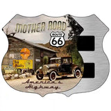 Route 66 Mother Road Highway Shield Metal Sign 5" (HSM)