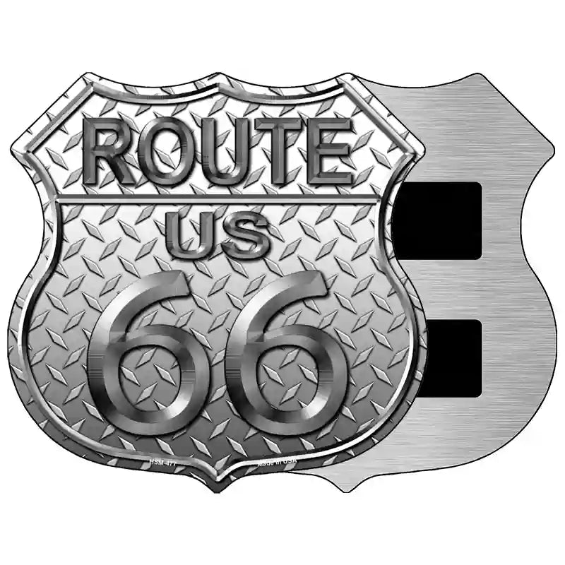 Route 66 Diamond Metal Novelty Highway Shield Sign 5" (HSM)