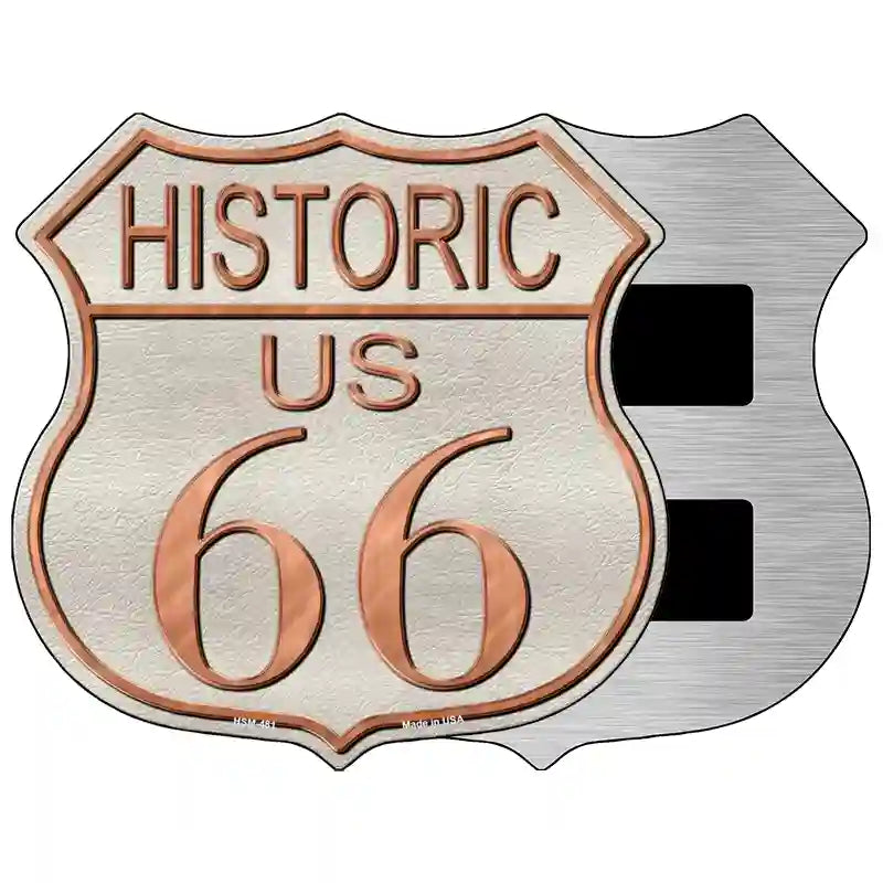 Historic Route 66 Metal Novelty Highway Shield Sign 5" (HSM)