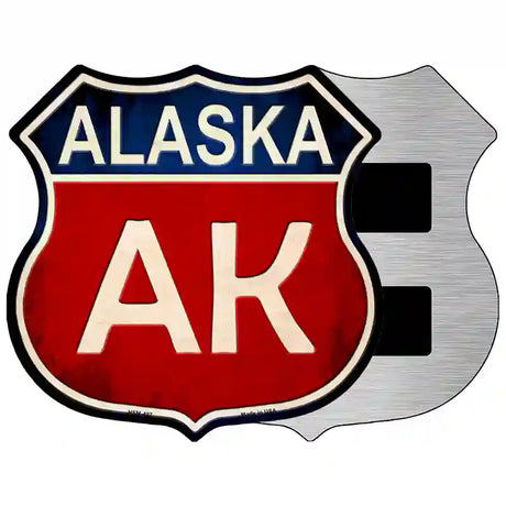 Alaska Metal Novelty Highway Shield Sign 5" (HSM)