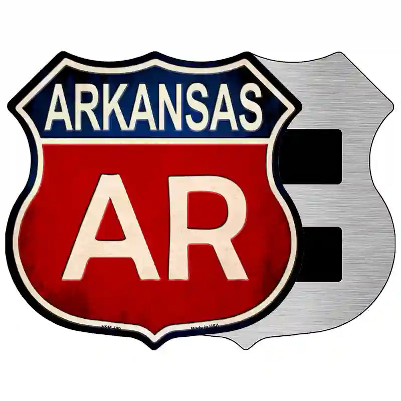 Arkansas Metal Novelty Highway Shield Sign 5" (HSM)