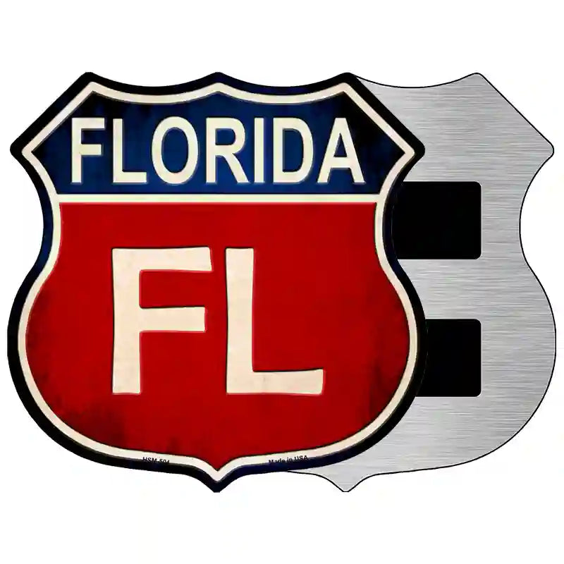 Florida Metal Novelty Highway Shield Sign 5" (HSM)