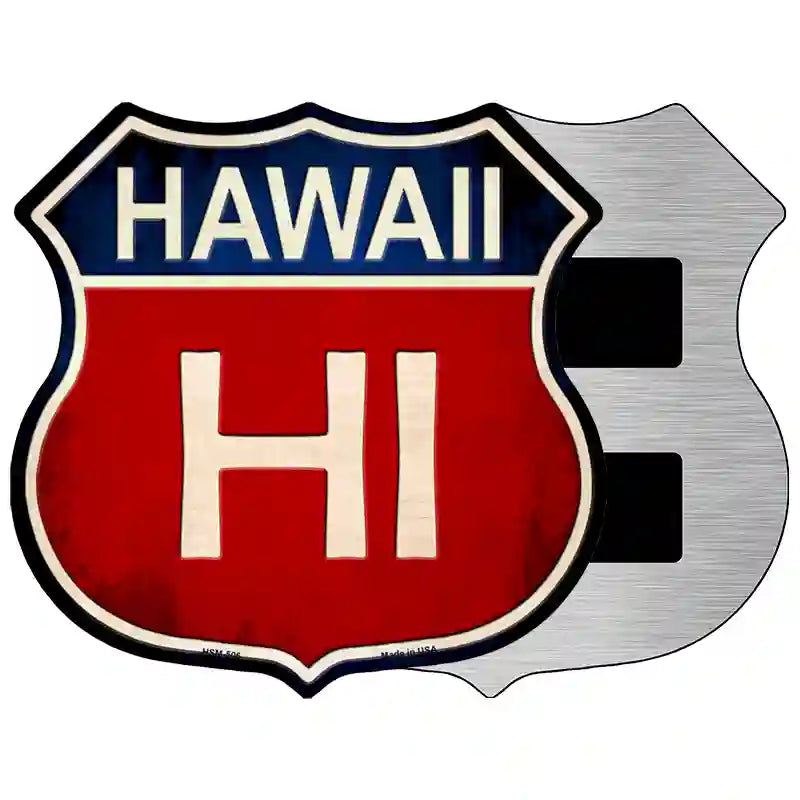 Hawaii Metal Novelty Highway Shield Sign 5" (HSM)