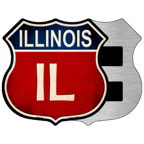 Illinois Metal Novelty Highway Shield Sign 5" (HSM)