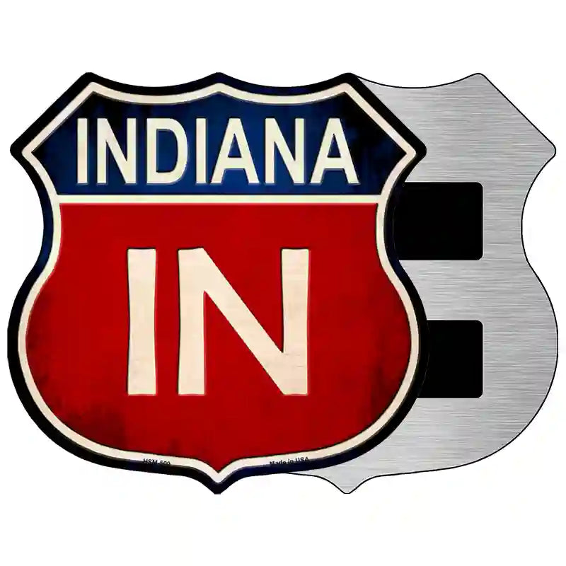 Indiana Metal Novelty Highway Shield Sign 5" (HSM)