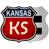 Kansas Metal Novelty Highway Shield Sign 5" (HSM)