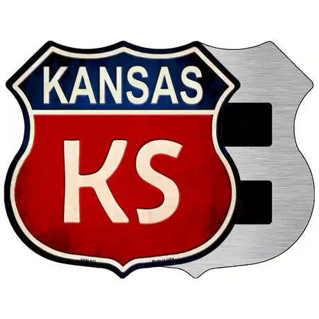 Kansas Metal Novelty Highway Shield Sign 5" (HSM)