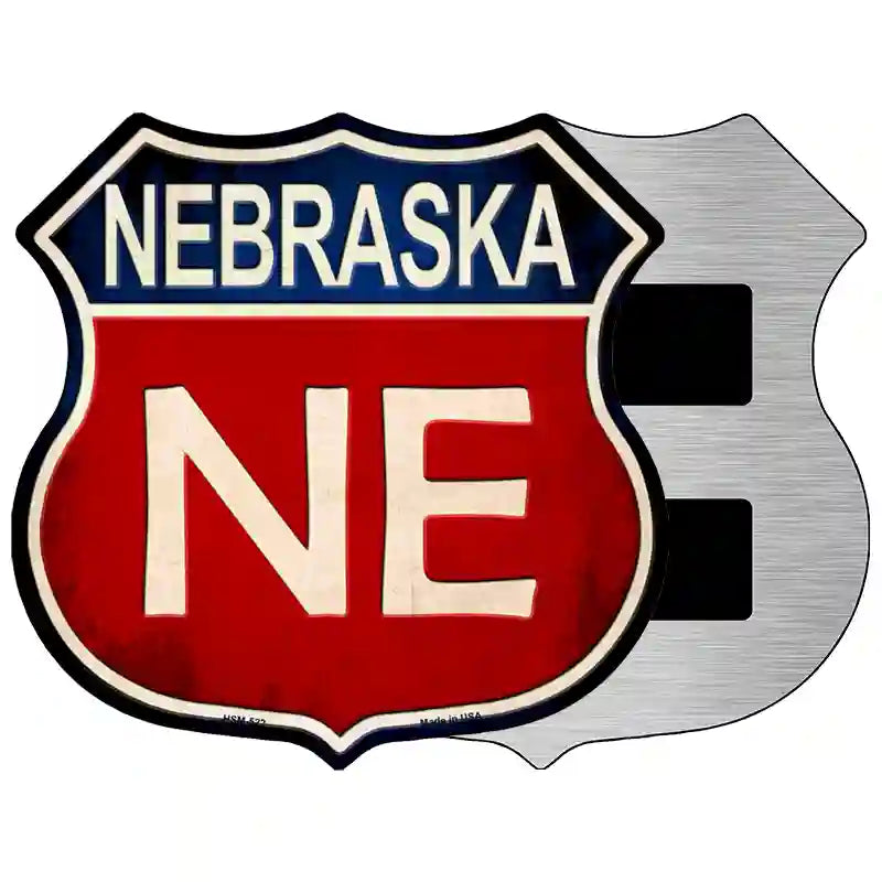 Nebraska Metal Novelty Highway Shield Sign 5" (HSM)