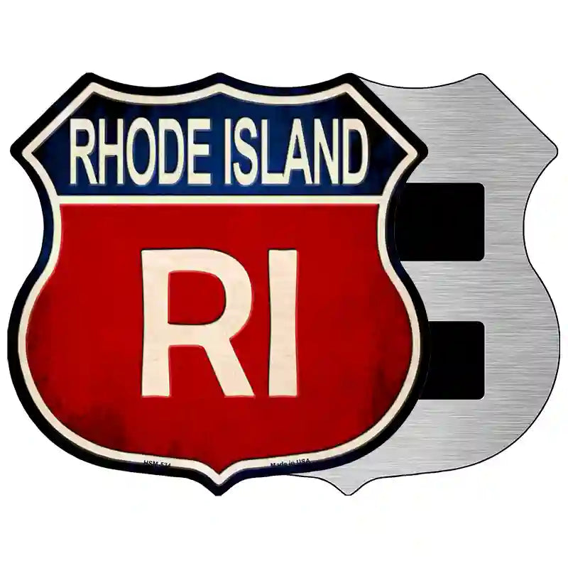 Rhode Island Metal Novelty Highway Shield Sign 5" (HSM)