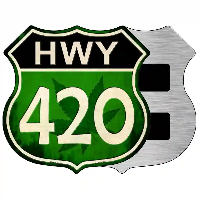 Hwy 420 Metal Novelty Highway Shield Sign 5" (HSM)