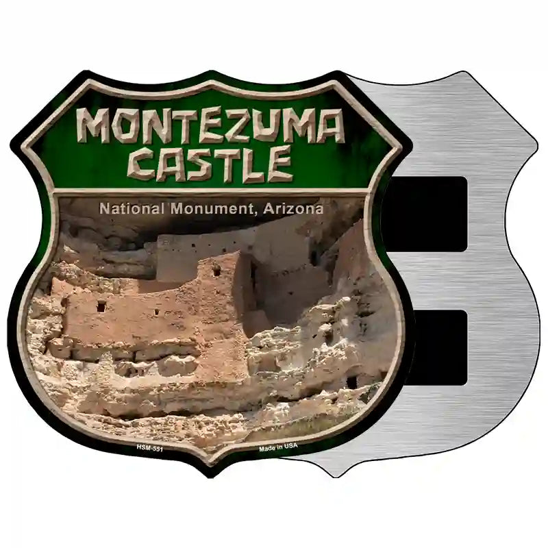 Montezuma Castle Metal Novelty Highway Shield Sign 5" (HSM)