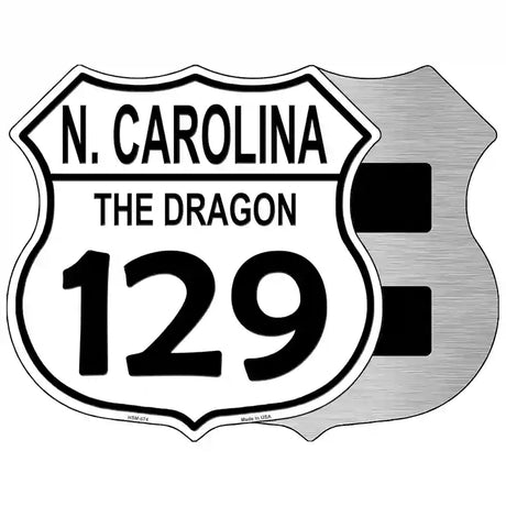 North Carolina Dragon 129 Novelty Metal Highway Shield Sign 5" (HSM)