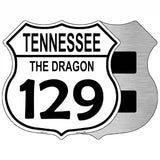 Tennessee Dragon 129 Novelty Metal Highway Shield Sign 5" (HSM)