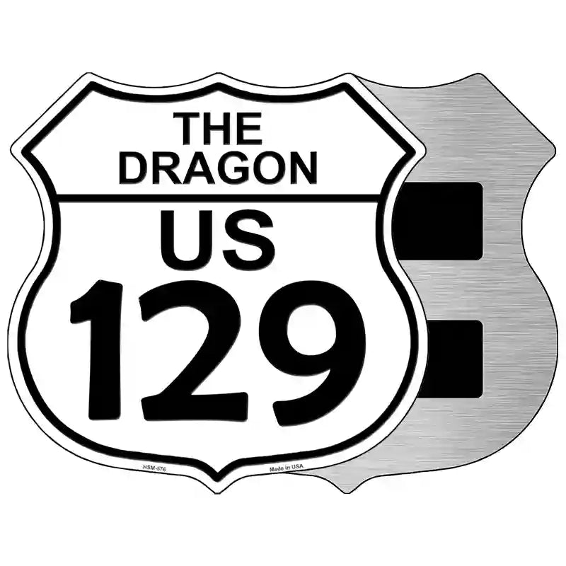 The Dragon US 129 Novelty Metal Highway Shield Sign 5" (HSM)