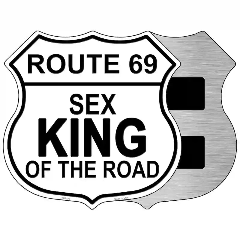 Route 69 Sex King Novelty Metal Highway Shield Sign 5" (HSM)