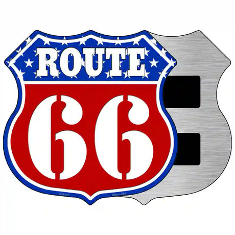 Route 66 Stars Novelty Metal Highway Shield Sign 5" (HSM)