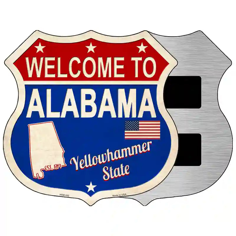 Alabama Established Novelty Metal Highway Shield Sign 5" (HSM)