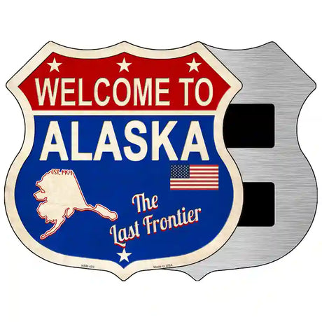 Alaska Established Novelty Metal Highway Shield Sign 5" (HSM)