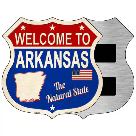 Arkansas Established Novelty Metal Highway Shield Sign 5" (HSM)