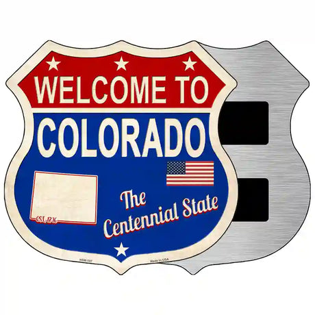 Colorado Established Novelty Metal Highway Shield Sign 5" (HSM)