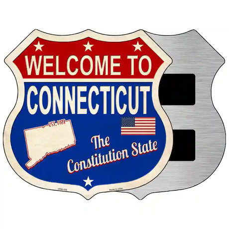 Connecticut Established Novelty Metal Highway Shield Sign 5" (HSM)