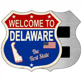 Delaware Established Novelty Metal Highway Shield Sign 5" (HSM)