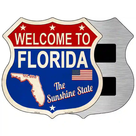 Florida Established Novelty Metal Highway Shield Sign 5" (HSM)