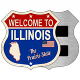 Illinois Established Novelty Metal Highway Shield Sign 5" (HSM)