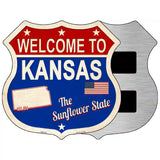 Kansas Established Novelty Metal Highway Shield Sign 5" (HSM)