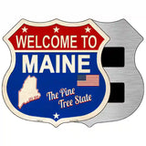 Maine Established Novelty Metal Highway Shield Sign 5" (HSM)