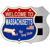 Massachusetts Established Novelty Metal Highway Shield Sign 5" (HSM)